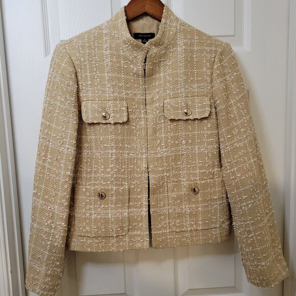 ANN TAYLOR NWT TWEED BLAZER SZ 10 - Picture 5 of 9